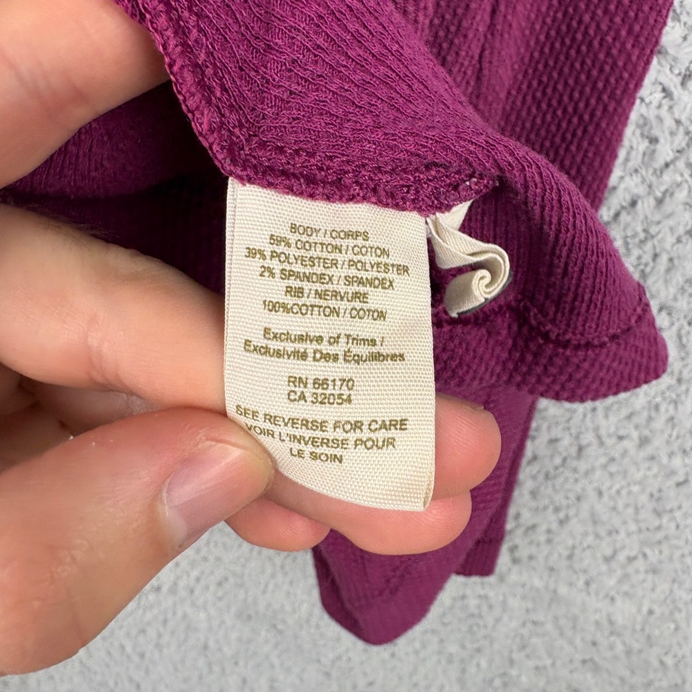 Free People Thermal Womens Large Purple Sweater Studded ASO Bella Swan Waffle - Picture 5 of 7